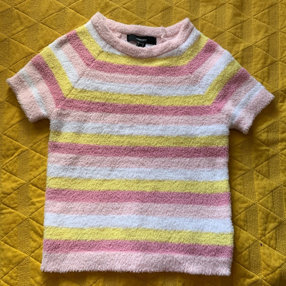 plush striped shirt